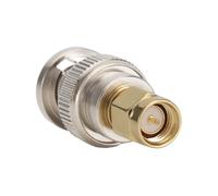 Uqezagpa Adaptador BNC de metal para señales macho y hembra, para sistemas informáticos, conectores de dispositivos