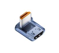 Uqezagpa Adaptador de 90 grados 8K60Hz 4K120Hz Acoplador en ángulo recto para proyector de PC, carcasa ABS, 8 estilos HDTV hembra a macho