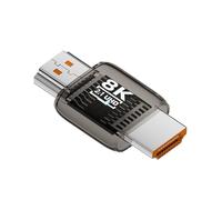 Uqezagpa Adaptador de 90 grados 8K60Hz 4K120Hz Acoplador en ángulo recto para proyector de PC, carcasa ABS, 8 estilos HDTV hembra a macho