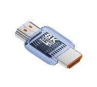 Uqezagpa Adaptador de 90 grados 8K60Hz 4K120Hz Acoplador en ángulo recto para proyector de PC, carcasa ABS, 8 estilos HDTV hembra a macho