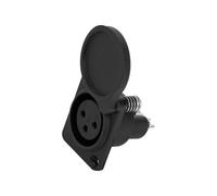 Uqezagpa Adaptador de conector de puerto de carga de batería, enchufe de carga de 3 pines para bicicletas eléctricas, equipo industrial, batería de repuesto