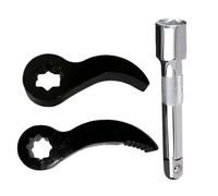 Uqezagpa Adaptador de palanca, adaptador de varilla de palanca, potente adaptador de llave de palanca, herramienta de palanca portátil, cabezal adaptador de palancas