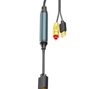 Uqezagpa Adaptador de sonido de conexión de video digital alimentado por USB que permite un enlace perfecto entre la pantalla y la estructura de sonido, compatible con convertidor visual