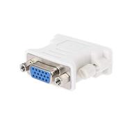 Uqezagpa Adaptador DVI-D macho a VGA hembra, convertidor VGA a blanco, práctico adaptador de enchufe