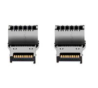 Uqezagpa Adaptador USB 3.2 macho a hembra en ángulo recto para conexión interna del panel frontal, velocidad rápida, transferencia de datos de 20 Gbps, gestión de cables