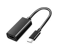 Uqezagpa Adaptador USB C compatible con HDTV, carcasa de aluminio, pantalla 4Kx2K, transmisión auditiva, diseño portátil para monitores, televisores, adaptador compatible con USB HDTV
