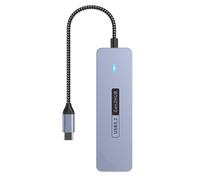 Uqezagpa Adaptador USB C portátil de aluminio de 10 Gbps, 2 tipos + 2 dongle multipuerto para expansión de teléfono portátil para portátiles y tabletas