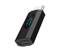 Uqezagpa Adaptadores USB C macho a hembra, adaptadores USB tipo C, extensor de 100 W, 480 Mbps, pantalla LED, adaptadores OTG, teléfonos y portátiles tipo A