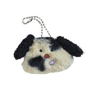 Uqezagpa Adorable broche de felpa para perro que añade diversión a los atuendos con un colgante de llave de perro suave y cómodo para todos, 11*7CM, Felpa