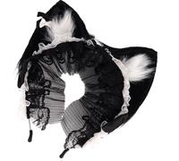 Uqezagpa Adorable diadema de orejas de animal, accesorio de cosplay, accesorio de dibujos animados, diadema de moda para fiestas de Halloween, lazos de anime, diademas de orejas de animales