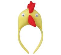 Uqezagpa Adorkable - Diadema de pollo para baile de graduación, cumpleaños, dibujos animados, pollo, lindo pelo de gallo, diademas divertidas para mujeres