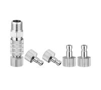 Uqezagpa Airbrushes - Acoplador de desconexión rápida que libera kits de adaptador de montaje con 1 conector hembra de 1/8 pulgadas, 5 piezas macho