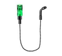 Uqezagpa Alarma de línea de pesca sensible, cadena antideslizante, indicadores de pesca portátiles con colgador de reacción rápida, herramienta compatible con alarma nocturna