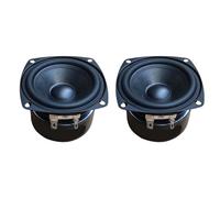 Uqezagpa Altavoz cuadrado para exteriores con doble imán, carcasa de goma de metal transparente para aventuras, coche, auditivo, doble imán, para exteriores