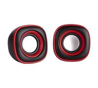 Uqezagpa Altavoz estéreo para computadora de computadora, USB 2.0, salida de oficina, 3 W2, para portátiles, controladores de juegos de escritorio