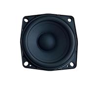 Uqezagpa Altavoz woofer portátil de 2.5 pulgadas, 20 W, 3 ohmios, alta sensibilidad, amplia frecuencia, respuesta de curvatura hacia adelante, borde de goma Woofer