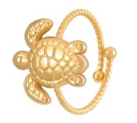 Uqezagpa Anillos de citas con animales, ajustables, serie marina, anillos abiertos, joyería de dedo adecuada para fiestas diarias, 3.9x3.12in, Acero inoxidable
