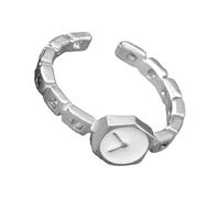 Uqezagpa Anillos geométricos simples ajustables abiertos para mujer, accesorio de moda, ligero, cómodo, joyería geométrica, One Size, como se describe, como se describe