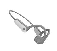 Uqezagpa Auriculares deportivos a prueba de sudor, diseño de oreja abierta, conducciones óseas, sonido estable, batería 8H para estilos de vida activos, deportes, auriculares de conducción ósea