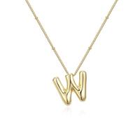 Uqezagpa Balloon Styles - Collar de letra suave, cadena de aleación ajustable, adecuado para mujeres jóvenes de moda, Length 45cm, Metal