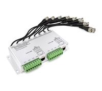 Uqezagpa Balun de video pasivo de 8 canales para mejorar la transmisión de señales en sistemas de seguridad CCTV para interiores y exteriores, transmisores TwistedPair