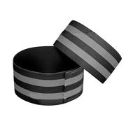 Uqezagpa Bandas reflectantes flexibles para las piernas, impermeables, clip de tobillo, fuertes sujeciones para ciclismo, entrenamiento nocturno, portátiles, correas reflectantes de alta elasticidad