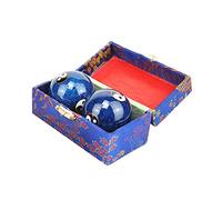 Uqezagpa Baoding - Bolas para aliviar el estrés chino para la salud, ejercicio para aliviar el estrés, ejercicio de mano, automasaje para mejorar la salud china Mobi Yang