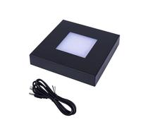 Uqezagpa Base de lámpara LED con cristales sensibles al tacto con luz regulable para exhibición de joyas y decoración del hogar, lámpara que cambia de color