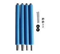 Uqezagpa Bastones de cama elástica con funda de espuma, anticolisión, 4 secciones, postes de repuesto, fácil de usar