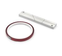 Uqezagpa Bloque de unión de cinta precisa con ranuras antideslizantes para carrete abierto de 1/4 pulgadas, tabla de cortar de empalme segura