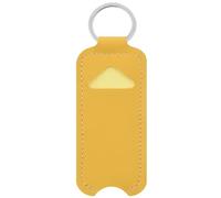 Uqezagpa Bolsa de almacenamiento de lápiz labial, llavero de bálsamo labial, soporte para brillo de labios, organizador de joyas para mujer, Amarillo, 9 cm