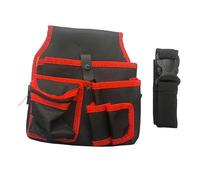 Uqezagpa Bolsa de almacenamiento multifuncional para herramientas, cinturón de electricista, kit de herramientas para taladro, bolsa de cintura, llave, destornillador, herramienta de hardware
