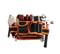 Uqezagpa Bolsa de herramientas multifuncional para electricista, riñonera, organizador de almacenamiento de cinturón, herramientas de jardín, riñoneras de lona