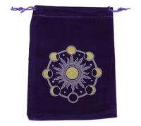 Uqezagpa Bolsa de terciopelo con cordones de tarot, bolsa de almacenamiento de dados, bolsa de almacenamiento de joyas, runas, organizadores para tarot y oráculos, tarjetas, terciopelo, bolsas de