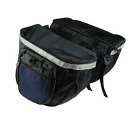 Uqezagpa Bolsa de transporte para bicicletas, resistente al agua, sillín de doble cara con asa de transporte, alforjas de bicicleta de carretera de doble cara