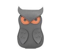 Uqezagpa Bolsas de almacenamiento para púas de guitarra, bolsa de púas, soporte para púas de guitarra, de piel sintética, organizador de púas de guitarra, Gray