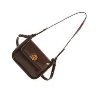 Uqezagpa Bolso bandolera para mujer, elegante, a juego, retro, para viajes, otoño, invierno, hombro, cuadrado, para mujer, piel sintética, para otoño e invierno, café, One Size