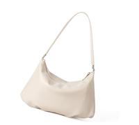 Uqezagpa Bolso cruzado coreano de piel sintética suave para las axilas, elegante, simple, para mujer, uso casual, simple bolso de arquitecto, White