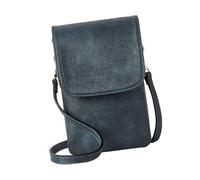 Uqezagpa Bolso cruzado de piel sintética para teléfono, cartera con múltiples bolsillos, correa ajustable para tarjetas de efectivo, dispositivos móviles, cartera de teléfono de moda ética, Blue