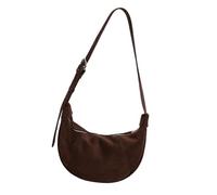 Uqezagpa Bolsos Hobos de moda para mujer, bolso cruzado suave con correa en las axilas, bonito bolso de mano, café