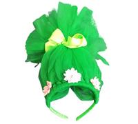 Uqezagpa Bonitas diademas de tul con lazo de flor para niños, juego de rol, tocado para fiesta de cumpleaños, ocasión temática, accesorio para el cabello para espectáculos de escenario