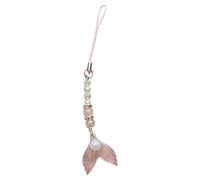 Uqezagpa Bonito colgante de teléfono con diseño de sirenas, correa de acrílico resistente para teléfono fácil de usar, accesorio de moda, L 13CM, Acrílico
