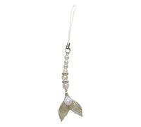 Uqezagpa Bonito colgante de teléfono con diseño de sirenas, correa de acrílico resistente para teléfono fácil de usar, accesorio de moda, L 13CM, Acrílico