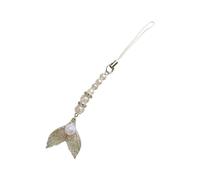 Uqezagpa Bonito colgante de teléfono con diseño de sirenas, correa de acrílico resistente para teléfono fácil de usar, accesorio de moda, Length 13CM, Acrílico