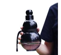 Uqezagpa Botella de agua de calabaza de 1000 ml, botella de agua deportiva de viaje, a prueba de fugas, para gimnasio, contenedor de viaje