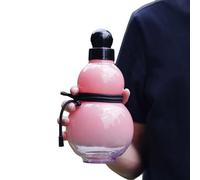 Uqezagpa Botella de agua de calabaza de 1000 ml, botella de agua deportiva de viaje, a prueba de fugas, para gimnasio, contenedor de viaje