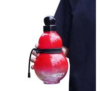 Uqezagpa Botella de agua de calabaza de 1000 ml, botella de agua deportiva de viaje, a prueba de fugas, para gimnasio, contenedor de viaje
