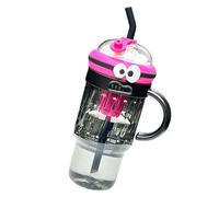 Uqezagpa Botella de agua grande para hielo con asa para campistas, recipiente multiusos para bebidas para niñas, botella de agua deportiva