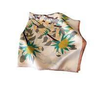 Uqezagpa Bufanda cuadrada para la cabeza que mantiene el calor para esquí y camping, pañuelo unisex elegante para el cuello para exteriores, bufanda casual impresa, Fj9001, Talla única