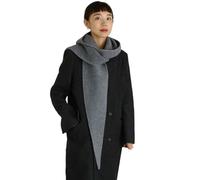 Uqezagpa Bufanda de lana de invierno para mujer, diseño triangular, suave, de gran tamaño, cubierta fría, cómoda cubierta para el cuello, bufanda de invierno de gran tamaño para mujer, gris, Talla